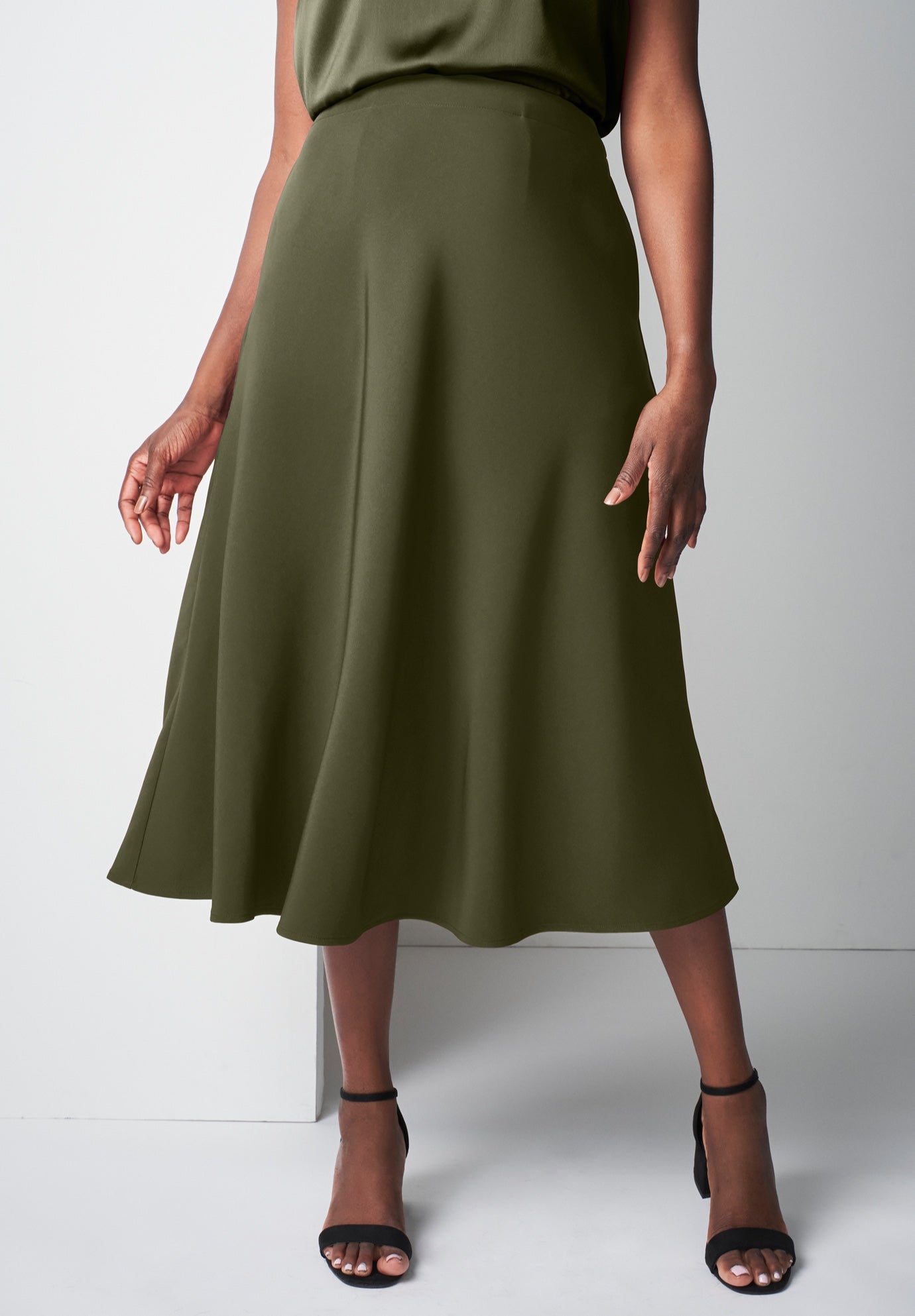 Bi-Stretch Swing Skirt image number 0