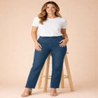 Plus Size Comfort Stretch Straight Leg Jean image number null