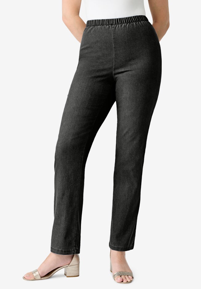 Plus Size Comfort Stretch Straight Leg Jean image number 1