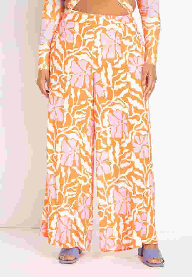 Gabi Fresh Swim x ELOQUII Wide Leg Coverup Pant image number 1