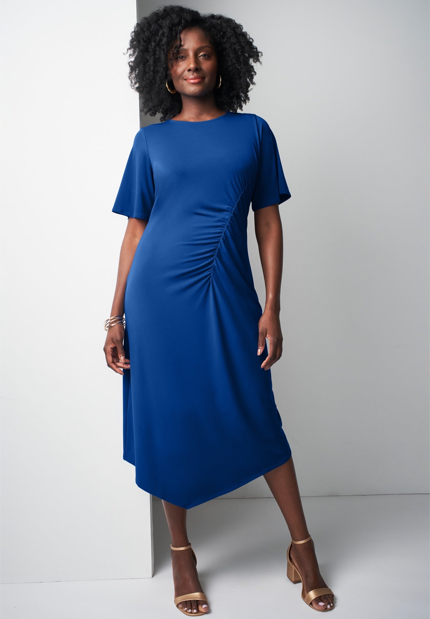 Flutter Sleeve Midi Dress image number 0