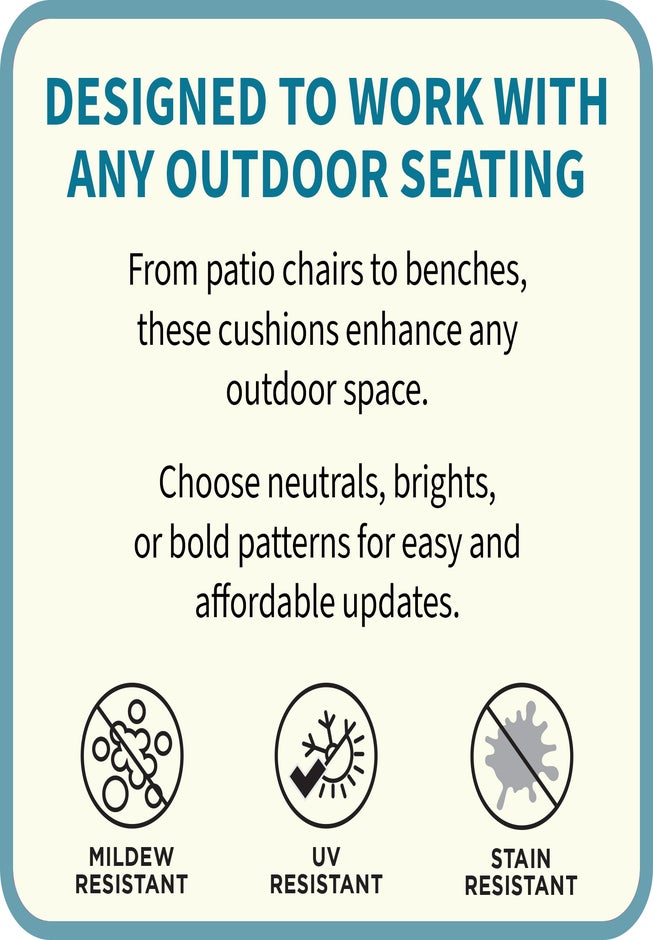 BH Outdoor Performance Tufted Wicker Chair Cushion image number 3