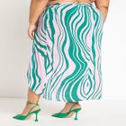 Gabi Fresh Swim x ELOQUII Twist Front Coverup Skirt image number null