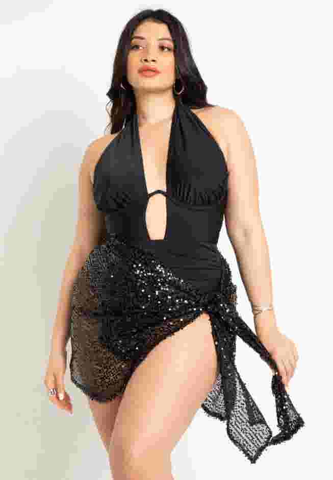 Novelty Mini Length Coverup Sarong Skirt image number 1