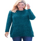 Crewneck Chenille Sweater image number null