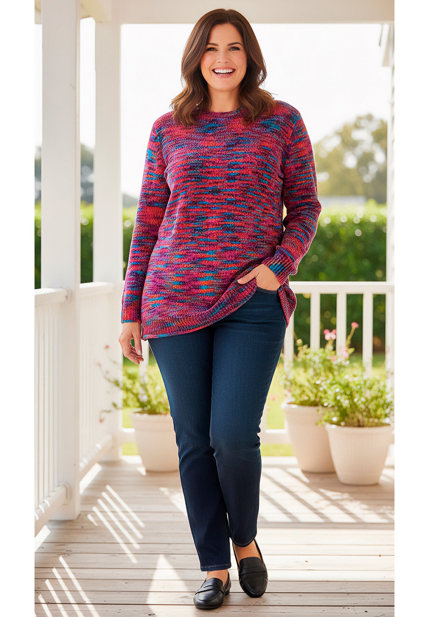 Crewneck Chenille Sweater image number 5