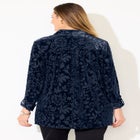 Buttonfront Burnout Blouse image number 1