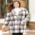 Teddy Bear Sherpa Trench Coat image number null