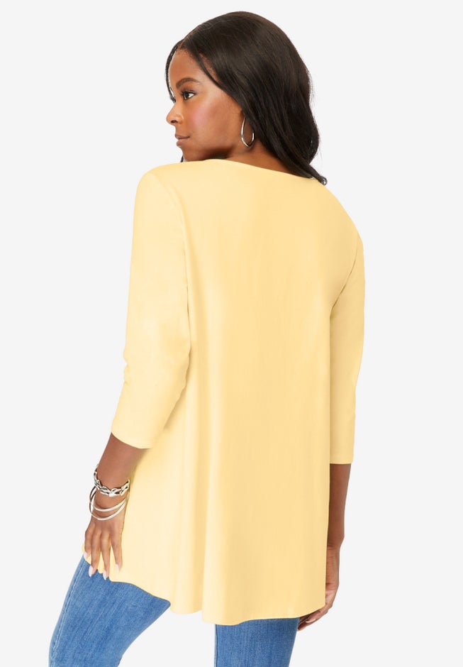 Lace Embellished Swing Ultra Femme Top image number 2