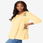 Lace Embellished Swing Ultra Femme Top image number null