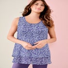 Double-Layer Georgette Tank Top image number null