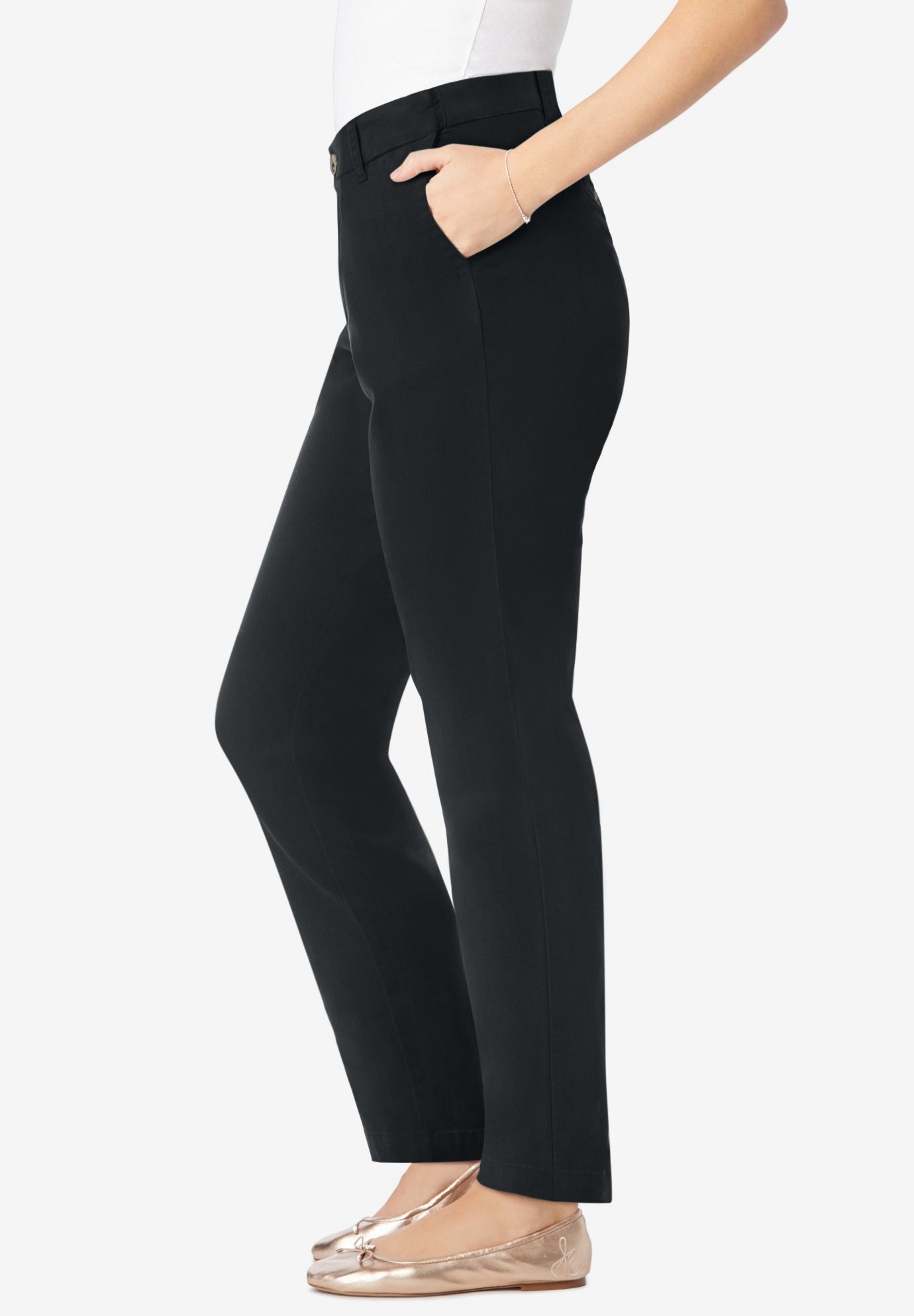 Adjustable Waist Straight-Leg Chino image number 2