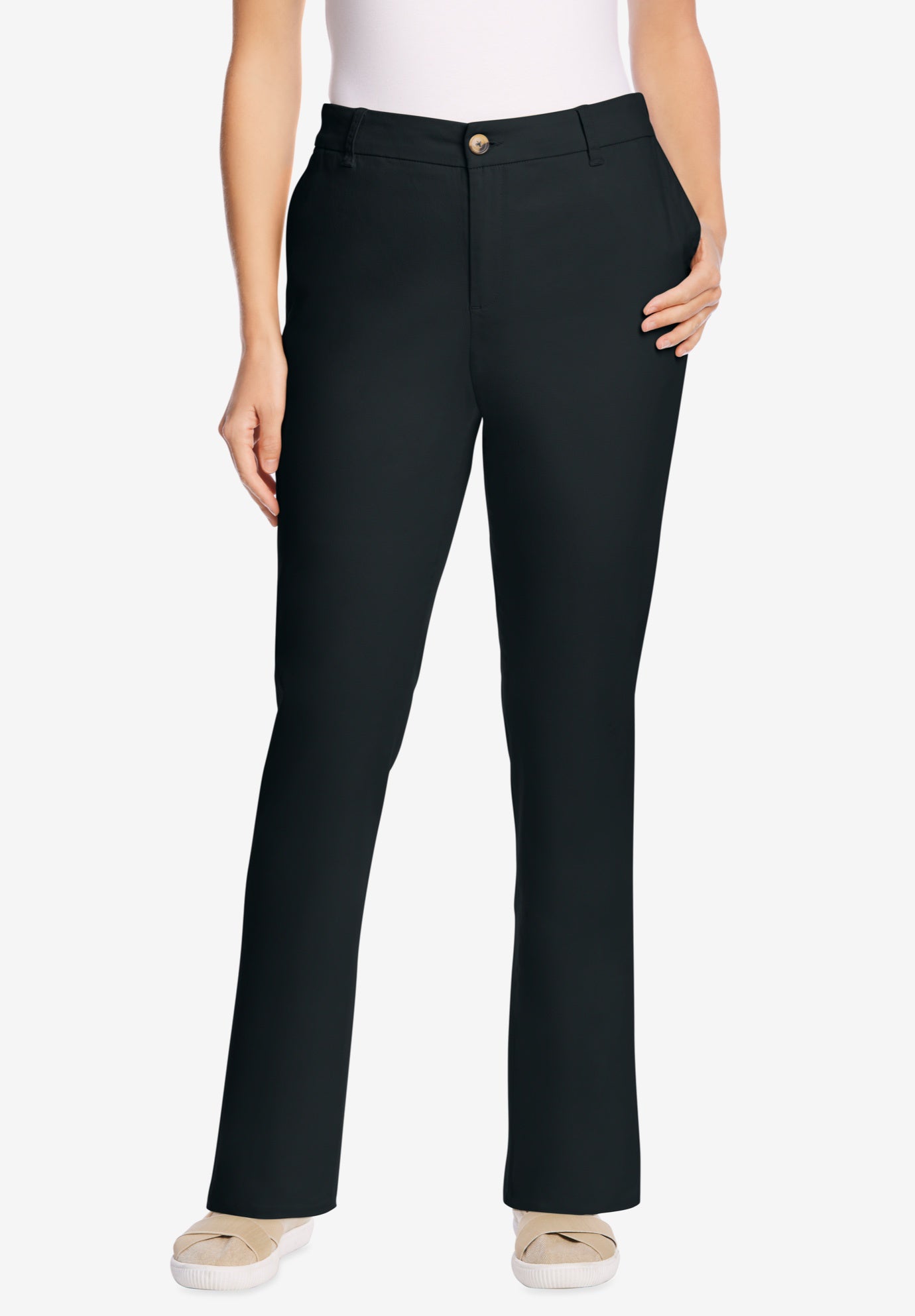 Adjustable Waist Straight-Leg Chino image number 0