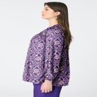 Buttoned V-Neck Blouse image number null