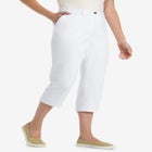 Adjustable Waist Chino Capri image number 0