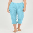 Adjustable Waist Chino Capri image number 0