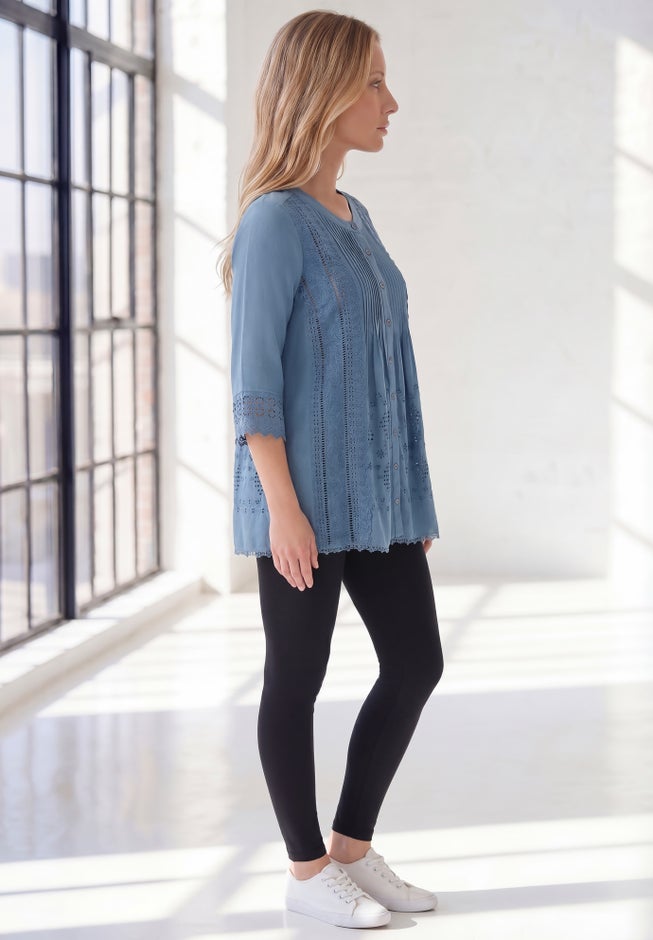 Eyelet Big Shirt image number 2