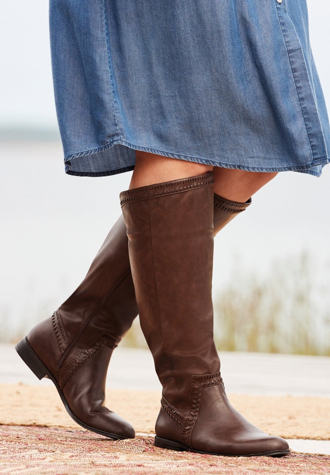 The Malina Tall Wide Calf Boot By Comfortview image number 7