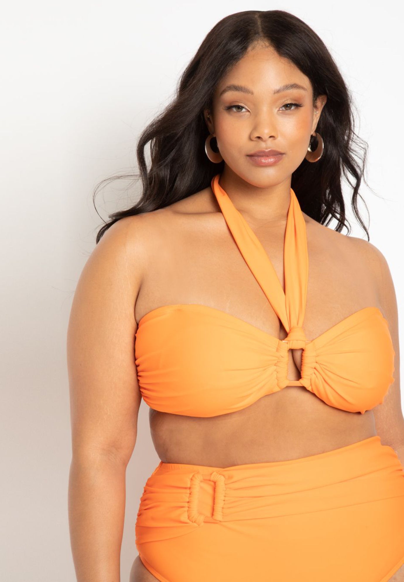 Gabi Fresh Swim x ELOQUII Halter Tie Bikini Top image number 1