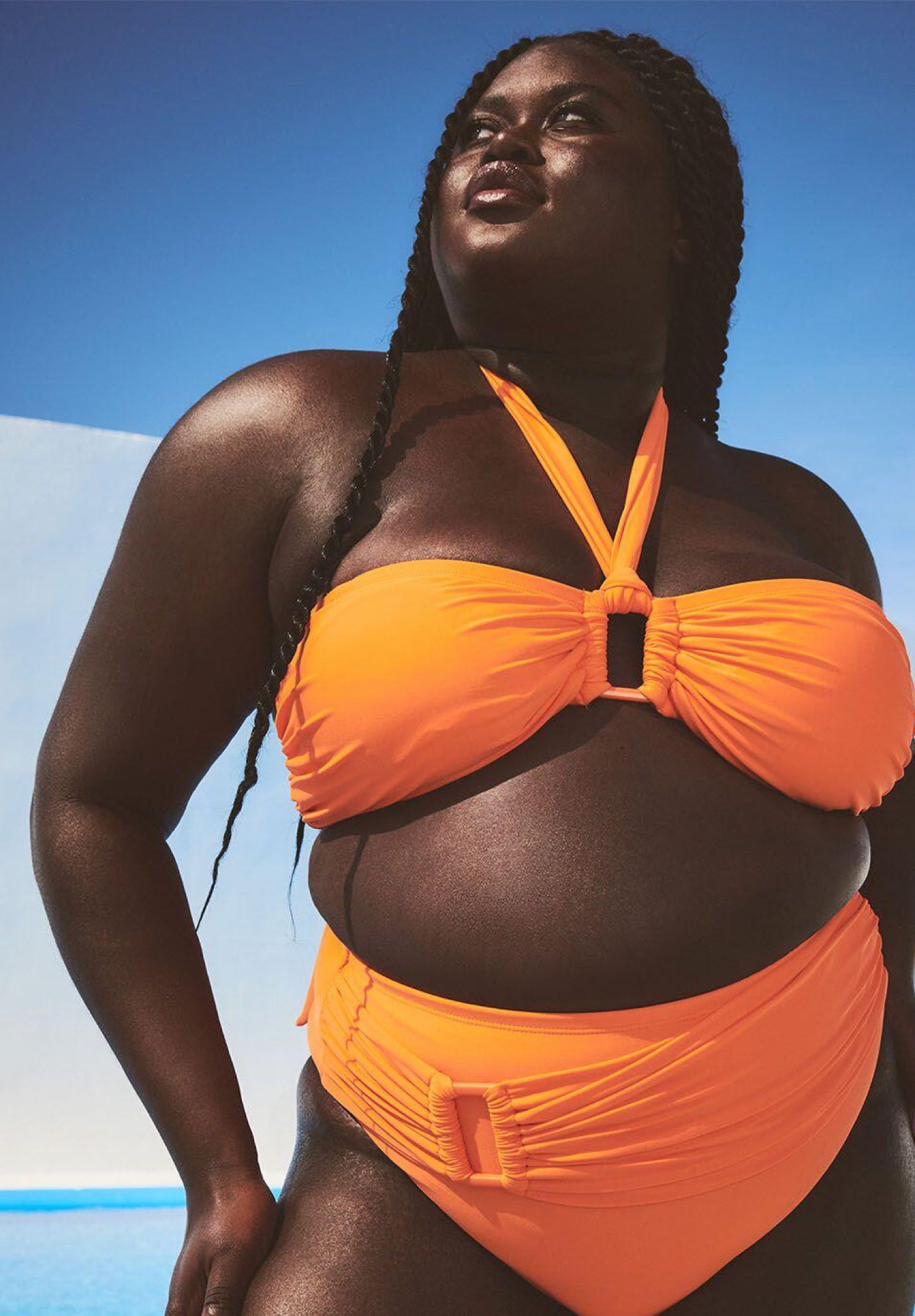 Gabi Fresh Swim x ELOQUII Halter Tie Bikini Top image number 0