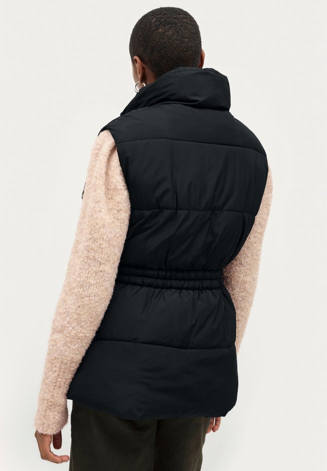 Puffer Vest with Elastic Waist image number 1