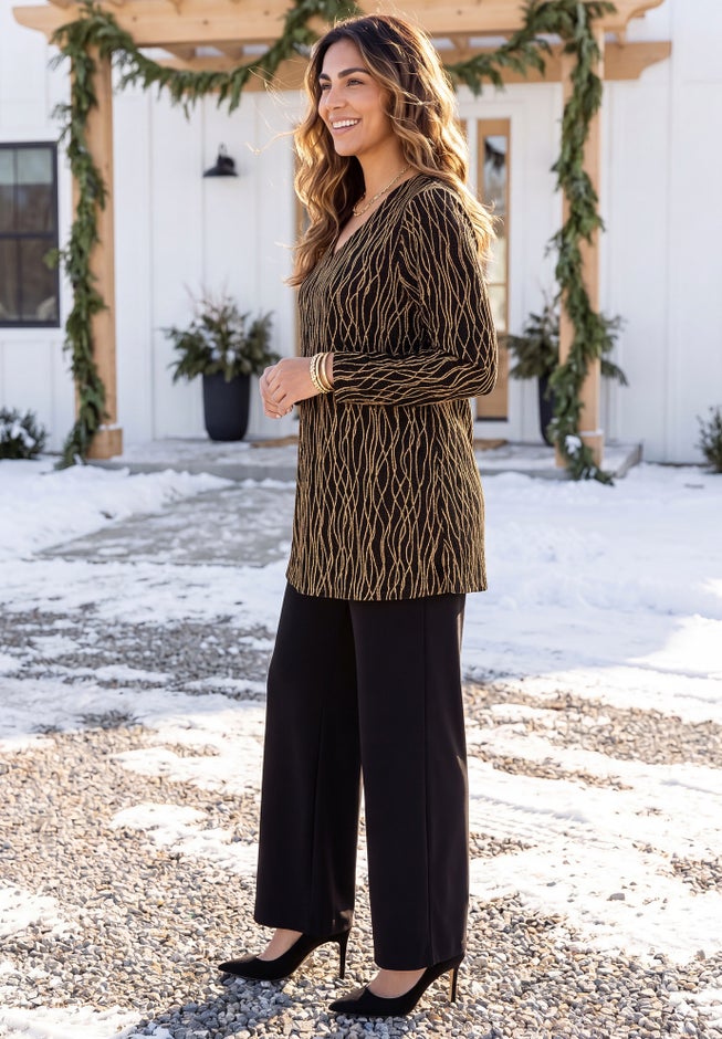 Flocked Mesh Tunic image number 2