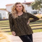 Flocked Mesh Tunic image number 0