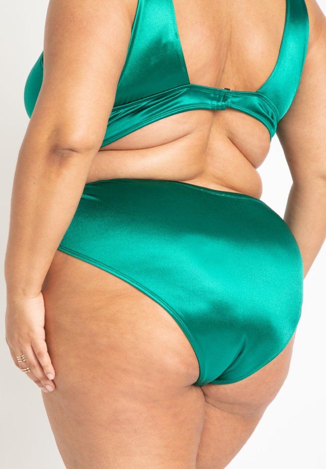 Gabi Fresh Swim x ELOQUII High Waisted Bikini Bottom with Ring Detail image number null