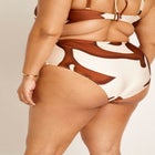 Gabi Fresh Swim x ELOQUII Super High Waisted Bikini Bottom with Twist Front image number null