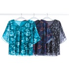 Miracle Mesh Tulip Three-Quarter Sleeve Tunic image number null