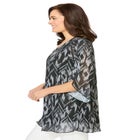 Miracle Mesh Tulip Three-Quarter Sleeve Tunic image number null