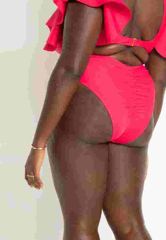 High Waisted Ruched Bikini Bottom image number 2