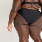 High Waisted Bikini Bottom with Rosette image number null