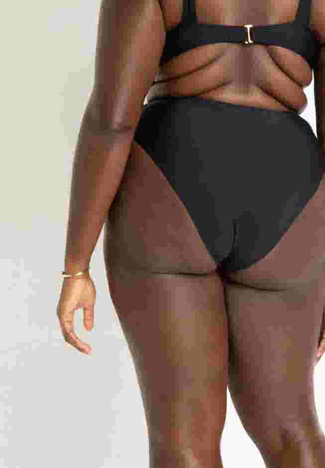 High Waisted Bikini Bottom with Rosette image number 2