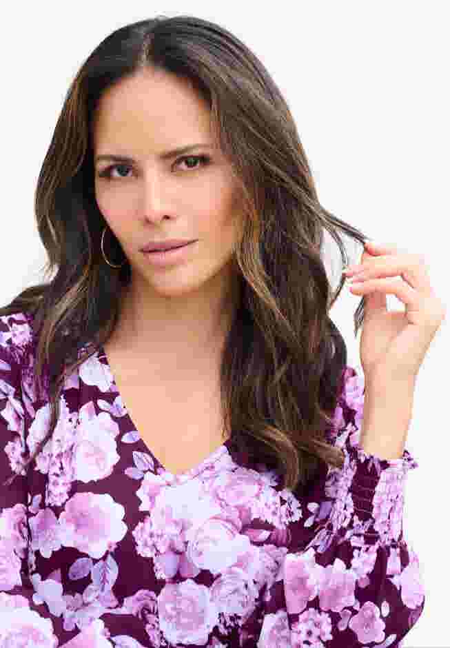 Blouson-Sleeve Ruffle Maxi Dress image number 3