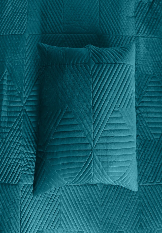 Geo Diamond Velvet Sham image number 1
