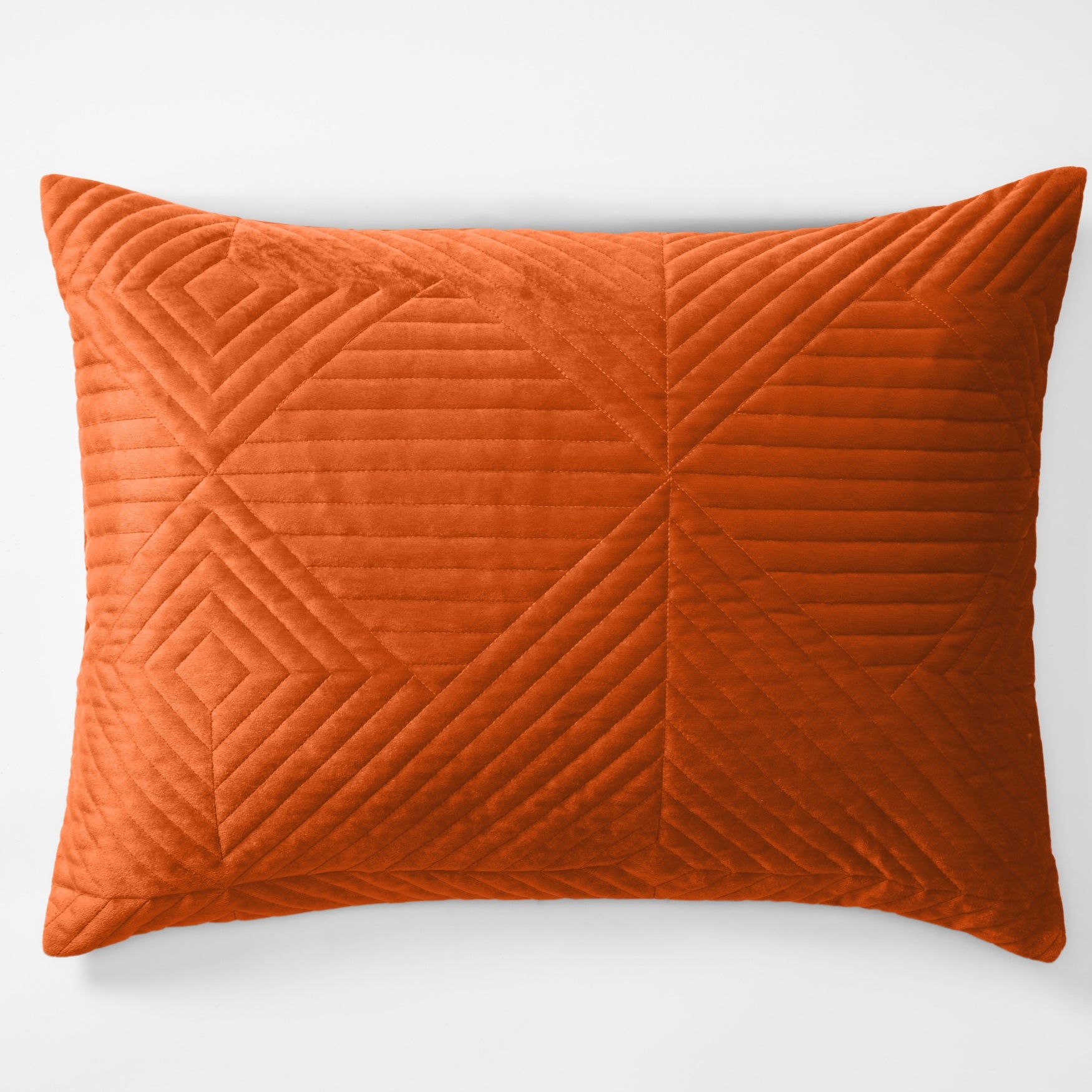 Geo Diamond Velvet Sham image number 0