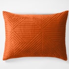 Geo Diamond Velvet Sham image number null