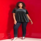 Velour Swing Tee image number null