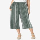 Pull-On Elastic-Waist Soft Capri image number null