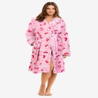 Dreams & Co&reg; Plush Hooded Wrap Robe image number null