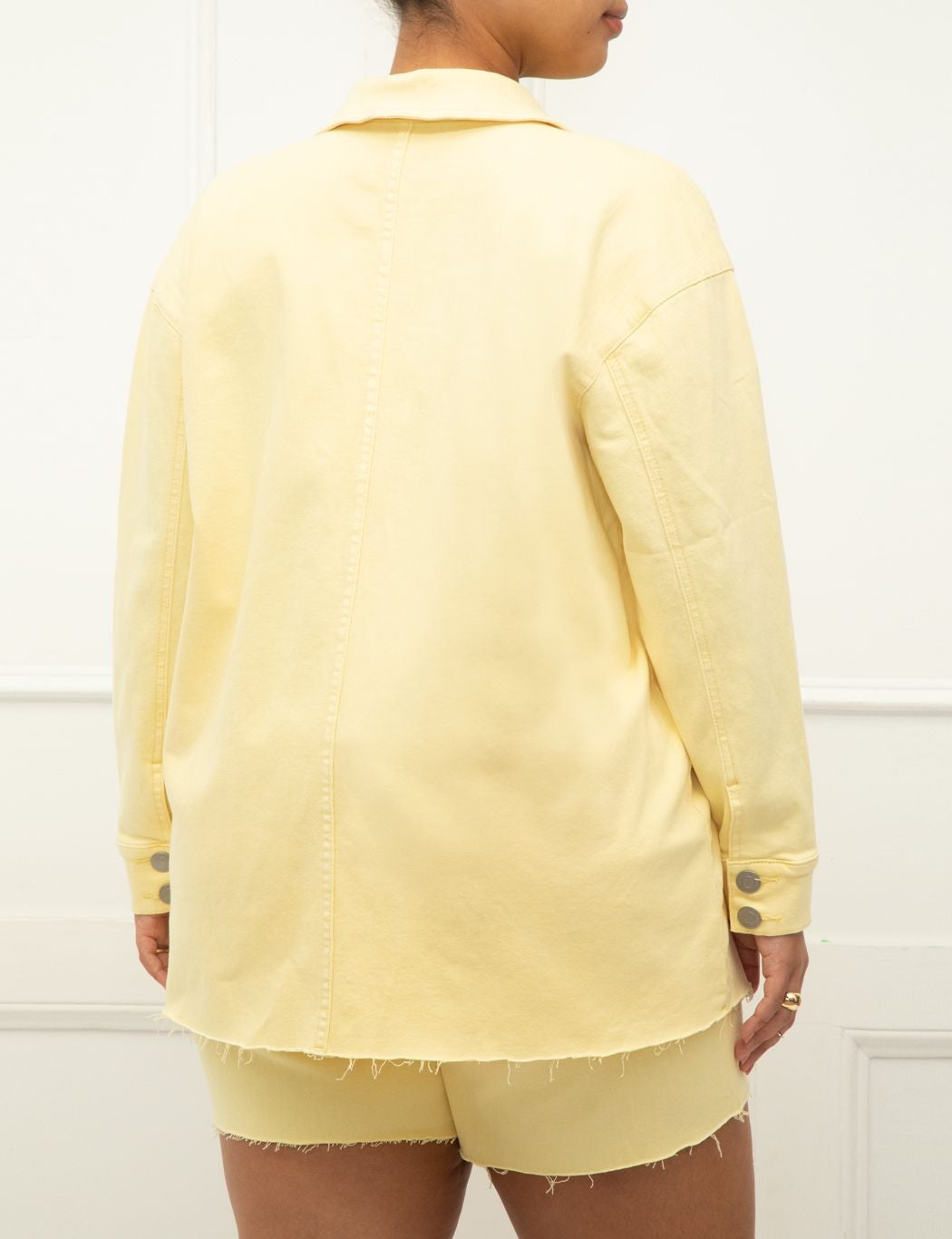 ELOQUII Elements Oversized Shacket With Unfinished Hem image number 1