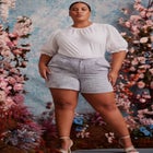 ELOQUII Elements Pleat Front Boucle Shorts image number null