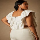 Bridal by ELOQUII Ruffle Bustier image number null