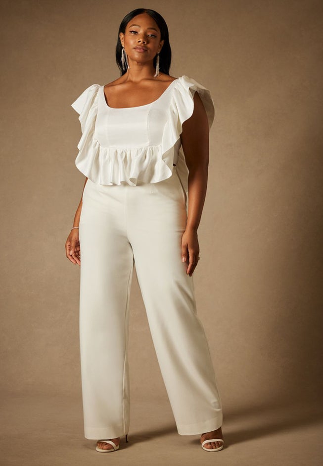 Bridal by ELOQUII Ruffle Bustier image number null