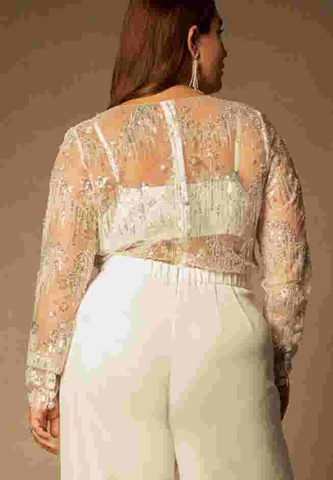 Bridal by ELOQUII Satin Bralette image number 1