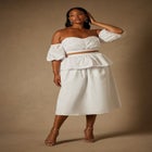 Bridal by ELOQUII Off The Shoulder Top image number null