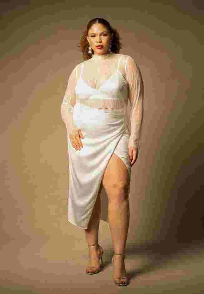 Bridal by ELOQUII Lace Turtleneck image number 2