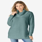 Eyelash Cowl Neck Sweater image number null