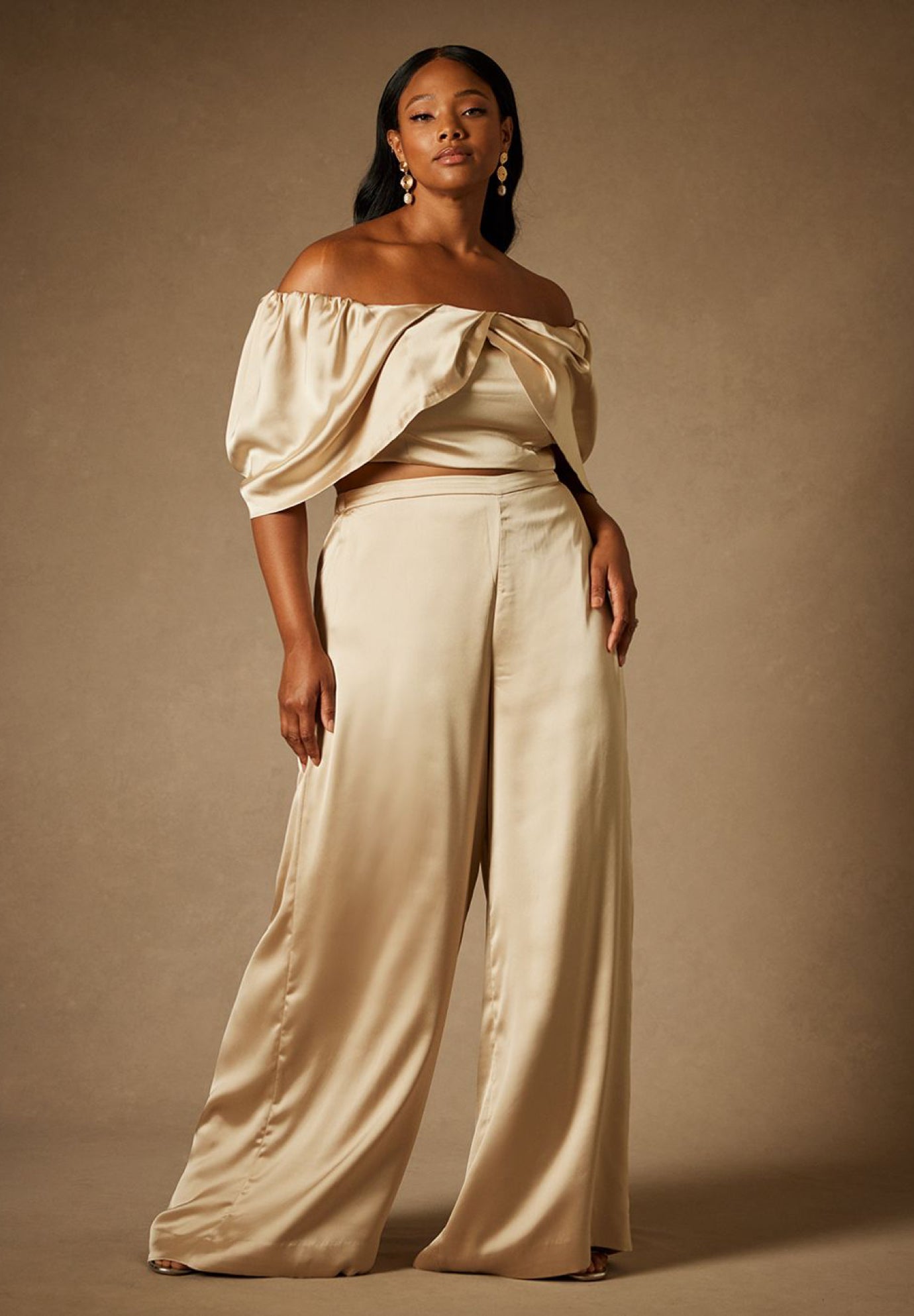 Bridal by ELOQUII Wide Leg Trouser image number 0